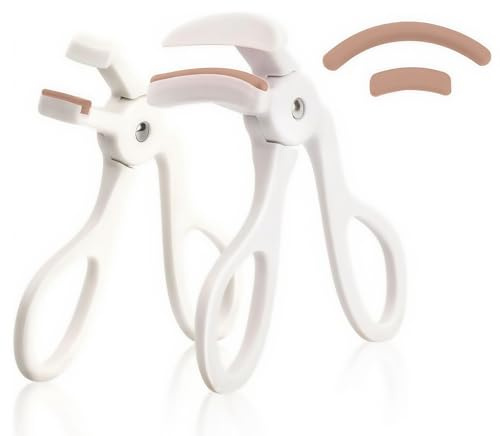 Paquete de 2 rizadores de pestañas, rizador de pestañas profesional gran angular y rizador de pestañas parciales, herramienta de maquillaje de belleza para mujeres