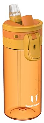 Sparrow Borraccia - 500ml, 750ml, 1L - TouchFlow Bottiglia Senza BPA - Senza Perdite Borraccia Cannuccia - Borracce Sportiva Flusso Rapido Con Un Clic per Scuola, All'aperto