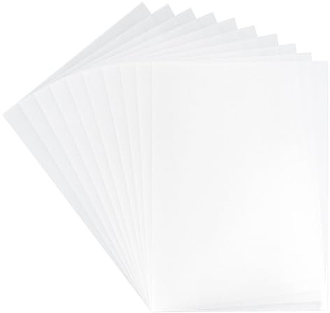 Ideen mit Herz Schrumpf-Folien | DIN A3 | matt-transparent | zum Basteln von Schmuck, Schlüsselanhängern, Magneten etc. | 10 Stück