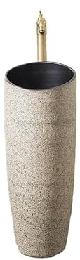 Keramik Standwaschbecken Waschbecken Freistehendes Waschbecken für Zuhause Outdoor Lavabo Stilvolles Badezimmer Fell Modernes Waschbecken Design Platzsparende Lavabo Lösung