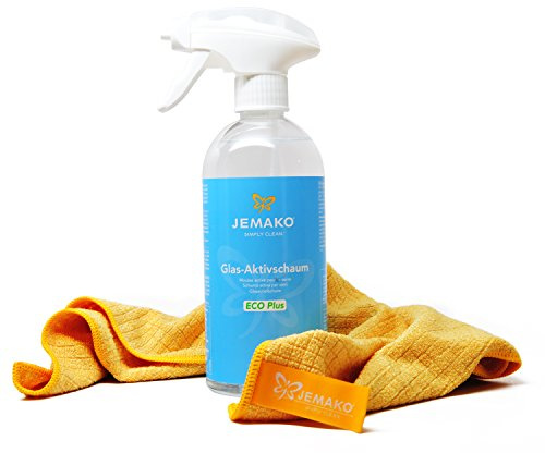 JEMAKO Glas-Aktivschaum Set, ECO-Plus, 500ml, inkl. Schaumpumpe und Profituch 35x40 cm