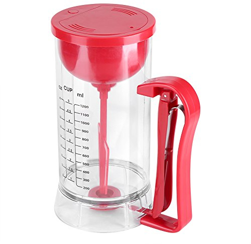 Electrique Distributeur de Pâte à Crêpe 1200ML Entonnoir pour Pâte à Gâteaux Tasse À Mesurer Muffin Outil De Cuisson pour La Cuisine À La Maison