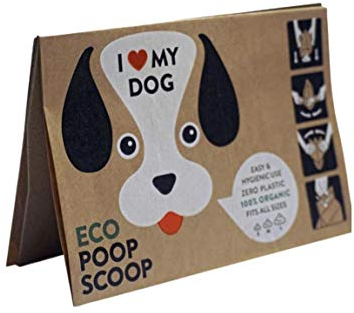 Eco Poop Scoop Hundekotbeutel mit Henkel & biologisch abbaubar (30 Stück, Pappe) - kompostierbare Kotbeutel für kleine, mittelgroße und große Hunde & Welpen - Kotbeutel, Hundebeutel, Dog Poop Bags