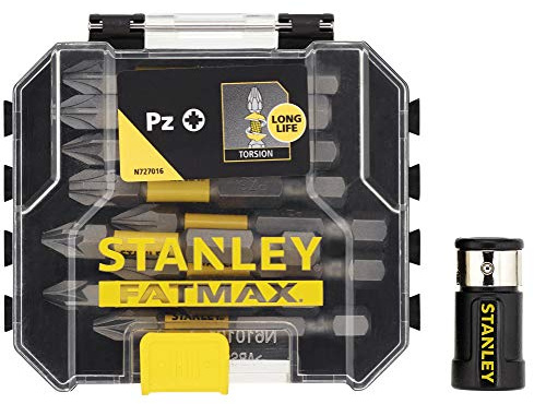STANLEY STA88565-XJ - Juego con puntas con zona de torsión Pozi STANLEY® FATMAX® de 10 piezas