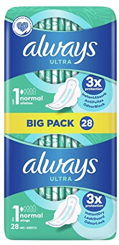 Always - Ultra Damenbinde Normal mit Flügeln - 28 Stücke