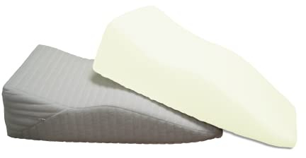Dukal | Bezug für Witschi Venenkissen | Größe B | 2 Stück | aus hochwertigem DOPPEL-Jersey | 100% Baumwolle | Farbe: perlweiss