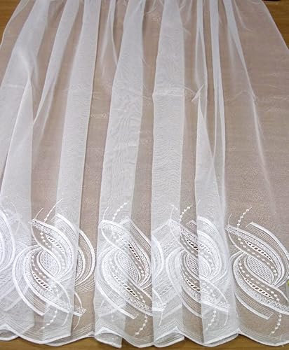 Meterware Gardine Stickereistores Weiss 961672/000 - Höhe 280cm