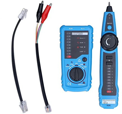 Comprobador de Cables de Red RJ45 Fwt11, Localiza Rápidamente Puntos de Interrupción, Comprueba Funciones de Continuidad, Comprueba El Estado de Funcionamiento de Los Cables Telefónicos, Multifunciona