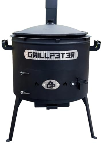 Grillpeter Utschak Asamat mit Kazan aus Gusseisen 12L