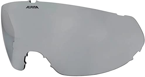 Alpina Ersatzvisier für Alto Q-Lite Visier-Skihelm (908 Silver, für 55-59 cm)