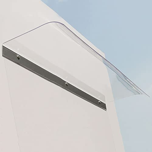 Außenfenster-Regenschutz-Abdeckung, Vordertür-Überdachung, Außenmarkise, wasserdicht, moderne Polycarbonat-Massivplatte, einfach zu montieren, Gartenüberdachung, Sicherheits-Veranda-Markise (40 x 200