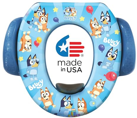 Bluey Soft Potty Seat - Potty Training Toilet Seat, Soft Cushion, Baby Potty Training, Safe, Easy to Clean