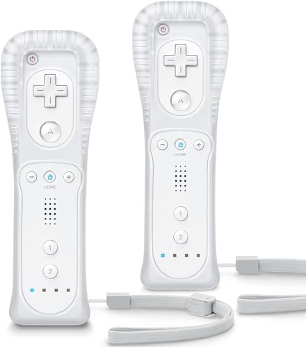 Wii Remote with Nunchuck, Wii Controller with Nunchuck, Compatible with Nintendo Wii/Wii U, 2 Pack