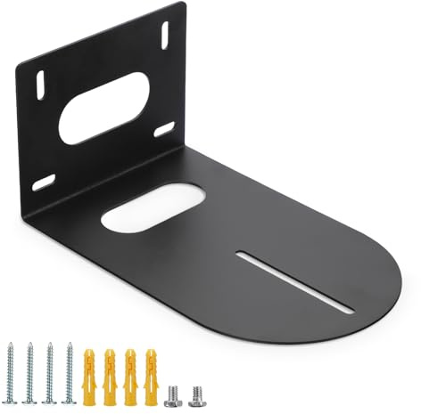 Sumnacon PTZ Camera Bracket Black Universal PTZ Camera Mount Bracket Compatible with for Various PTZ Cameras Solid Metal Wall Mounting PTZ Camera Brackets with Screws for Office,Church
