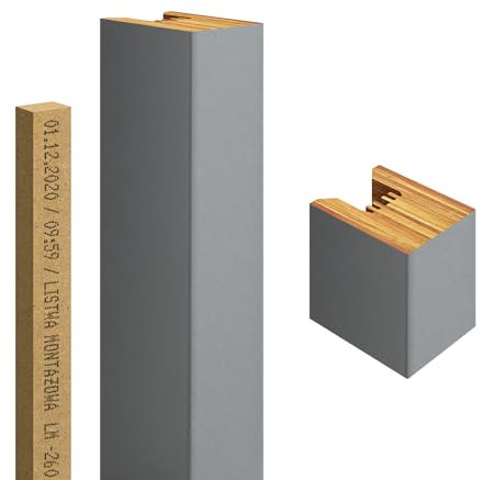 Premium 3D Slats - Panneaux muraux acoustiques décoratifs, verticaux, longueur 275 cm, largeur 2,9 cm Panneaux en bois, panneaux muraux, aspect bois, mur à lattes