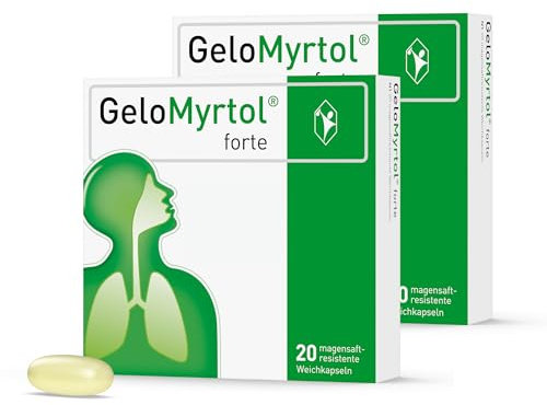 GELO MYRTOL forte Kapseln 2 x 20 St. I Atemwege I Sparset mit give-away von Pharma Perle