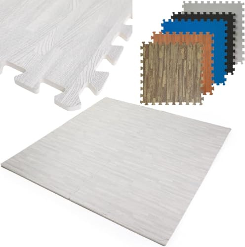 NORTHERN Large EVA Gym Floor Mats 60cm x 60cm - Interlocking Foam Tiles for Home Gym, Exercise Equipment & Floor Protection