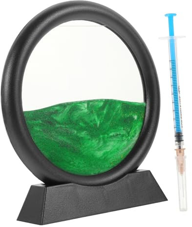 UPKOCH Décoratif Sablier Art De Sable Ornement De Bureau Créatif pour Maison Et Bureau Cadre Relaxant