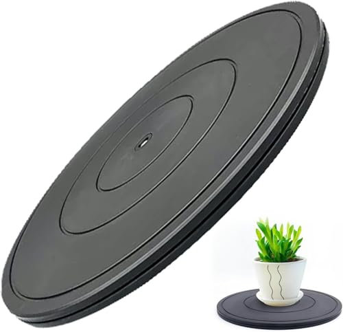Piatto Piattaforma Rotante, Base per Giradischi, Diametro: 40cm, Rotondo Bonsai Giradischi, Supporto Girevole Manuale di 360 °, per TV Monitor Altoparlanti Ceramica Scultura Arte Artigianale-1pc