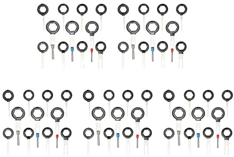 GIWFBQTR 55PCS Voiture Carte de Circuit de Prise de Voiture Faisceau de Borne Sertissage du Connecteur de Prelevement D'Extraction Ensemble D'Outils D'Aiguille Arriere de Suppression