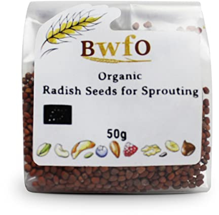 Organic Radish Seeds for Sprouting 50g (BWFO)