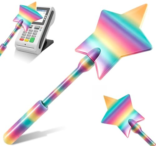 Silkwish Zauberstab EC Karte, Zauberstab Kreditkarte, 3D Gedruckter Wand Zum Bezahlen 3D Print Bezahl Zauberstäbe Lustige Cardholder Kreditkartenhalter für Teens Erwachsene (Bunt)