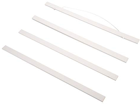 Marco de fotos de madera moderno, marco de fotos magnético para colgar marcos magnéticos para fotos, dibujo, lienzo, decoración para interiores de pared, color blanco (30 cm)