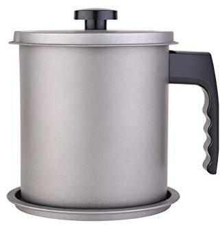 BESTonZON Filtro Aceite Cocina grasera INOX Carne Puede el encargado de la Grasa con el colador y la Tapa
