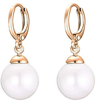 Heideman Ohrringe Damen Alenia Edelstahl Ohrschmuck mit Perle weiß | Zeitloses Geschenk für beste Freundin, alltagstauglich und minimalistisch, hautfreundlich und leicht zu tragen