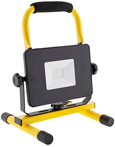 Zenitech - Proiettore LED ricaricabile da cantiere, 20 W