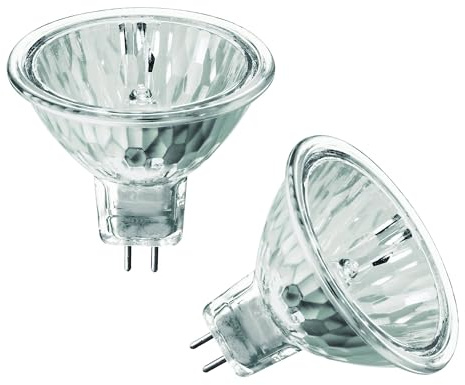 KOR (Pack of 2 5 Watt MR11 12 Volt Precision Halogen Reflector Fiber Optic Light Bulb 5W 12V