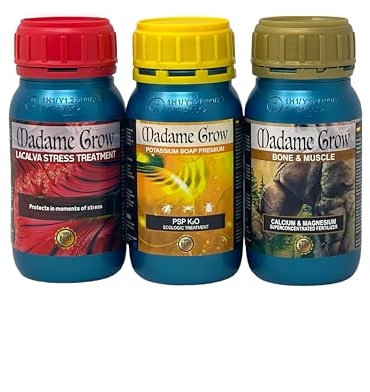 Madame Grow - Engrais Organique - Protection, prévention et nutrition - Pour plantes 420 - KIT ACAPULCO - (3x250ml)
