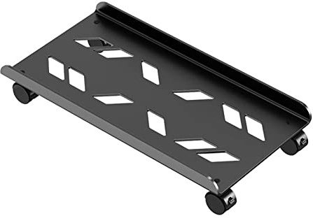 Renywosi Mobile CPU Stand, Computer Stand with Wheels, Adjustable CPU Stand, Computer Stand Suitable for Most PC Cases Under Desk PC Basket