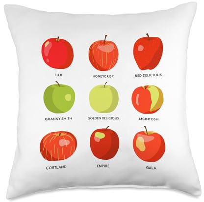 Autumn Apple Picker Design Co Fall Picking Apple Orchard Farm Fresh Toddler Kids Throw Pillow, 18x18, Multicolor