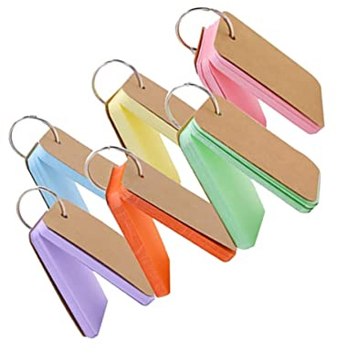 MAGICLULU Memo Karten 6 Stück Papier Notizblöcke Leere Karte für Büro | Schulanfang Deko, Schreibpad für Kreative Notizen und Reisetagebuch, Leicht und Tragbar Zufällige Farbe