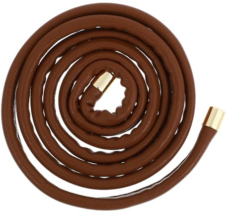 LALAFINA Diadema De Cuero y Aluminio Coletero Creativo Para Niñas y Mujeres Alambre Pelo De Cuerda Para Eventos Casuales o Formales