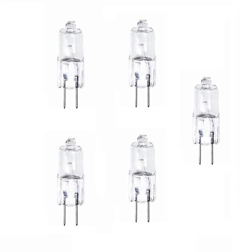 UGEFKMQ G4 Lampe Halogene Ampoules Halogènes G4 6V, Paquet De 5. Convient Pour Lampe De Microscope À Projection,20W
