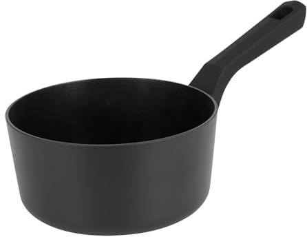 Sitram 714180 Casserole Aluminium PURE Noir Ø 18 cm H 9 cm - Revêtement anti-adhésif Whitford Xylan 2 couches sans PFOA, Manche thermorésistant soft touch - Tous feux sauf induction