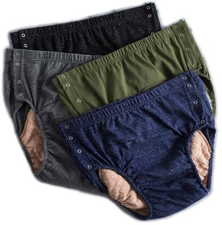 YFJBDKS Waschbarer Windelhosen Gegen Inkontinenz, Erwachsene Waschbar Wiederverwendbar Und Verstellbar Windel Inkontinenz Hygieneartikel Für Altere Menschen,4 pieces,XL