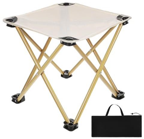 HANABASS Klapphocker Campinghocker Faltbar Outdoor-hocker Picknickhocker Zusammenklappbarer Angelhocker Tragbarer Stuhl Campingstuhl Reisehocker Campingbedarf Karbonstahl Sitzfläche Stabile