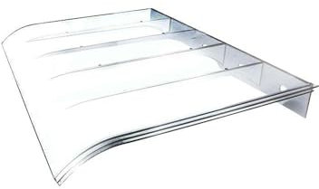 Door Awnings (Transparent 40x50cm) Outdoor Door Canopy for Entrance Sunshade Awning Shelter Entry Protection Self Cleaning Outdoor Awning, Garden Awning, Patio, Porch