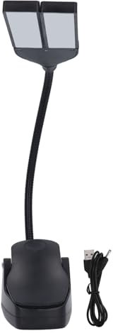 RiToEasysports LED -Buchlichter, 28pcs Metallschlauch Flexible Leselampe mit 3 Helligkeitsmodi USB -Batterie -betriebene Musikständer Licht für Klaviernotenbuchbuch Lesen