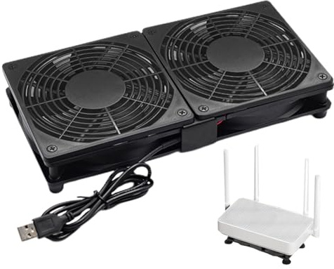 Ventola di raffreddamento per PC - Cooler alimentato USB, sfiato desktop compatto | Meccanismo di estrattore di calore esterno, gadget di circolazione ad alta velocità, piccola macchina di ventilazion