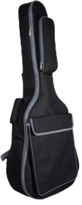 MOTHNUR 41 Zoll Gepolsterte Gitarrentasche aus Nylon mit Doppelgurten Schutz und Rucksackfunktion für Akustische Gitarren