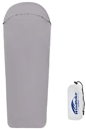 windhike Hüttenschlafsack, die Vier Jahreszeiten gelten, Schlafsack inlett, Anwendung mehrerer Szenen, Biwaksack, Ultraleicht (132g), Reisedecke für Schlafsäcke, Reisen, Camping im Freien (Blue)