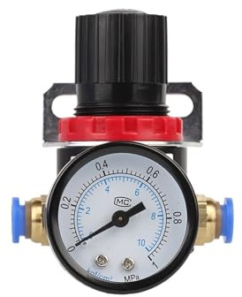 Pneumatisk luftkompressor AR2000 1/4 tum tryckregulator reduktionsventil med anslutningsbeslag 1 st (6 mm)