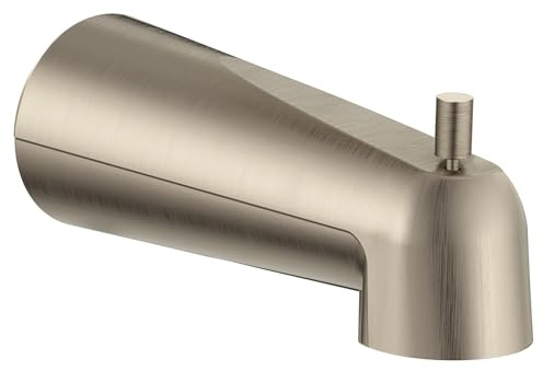 Moen Brushed Nickel 7-inch Tub Spout for Shower or Bathtub with Lift Diverter, 3839BN