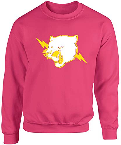 Hippowarehouse Panther Unisex Jumper Sweatshirt Pullover (Specific Size Guide in Description) Fuchsia Pink