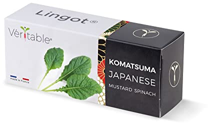 Lingot® Komatsuna - Kompatibel med äkta inomhusträdgård och Exky® - Färdig påfyllningspaket – substrat med integrerade frön