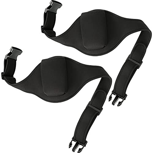 2 Stück Mikrofon-Gürtel-Set aus Neopren für Fitness-Lehrer, Schwarz | Mikrofon-Gürteltasche und Tragetasche, Verstellbar, Schweißabsorbierend, Gürtel für Theater und Lautsprecher